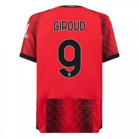 Camisola AC Milan Giroud 9 1º Equipamento 2023-24 Manga Curta
